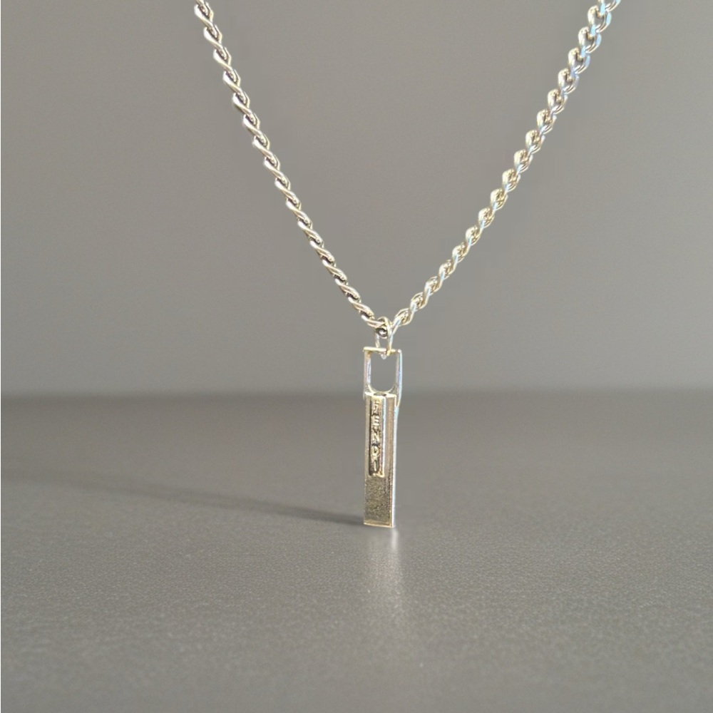 Fendi Silver Chain Necklace